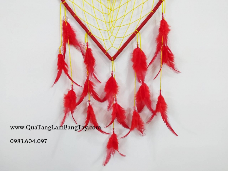 dreamcatcher trái tim đỏ